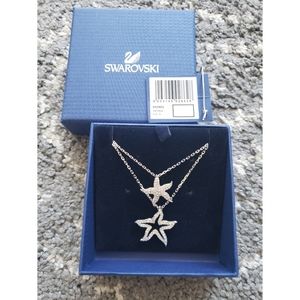 Swarovski Holly Starfish Double Pendant Necklace